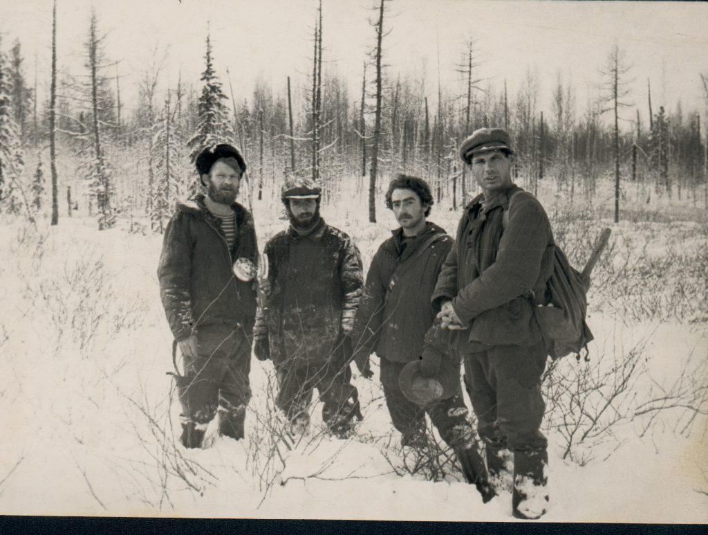 Александр Городницкий в экспедиции в Туруханском крае под Игаркой, 1960 год