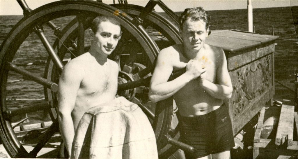 На борту ЭОС «Крузенштерн» 1963 год