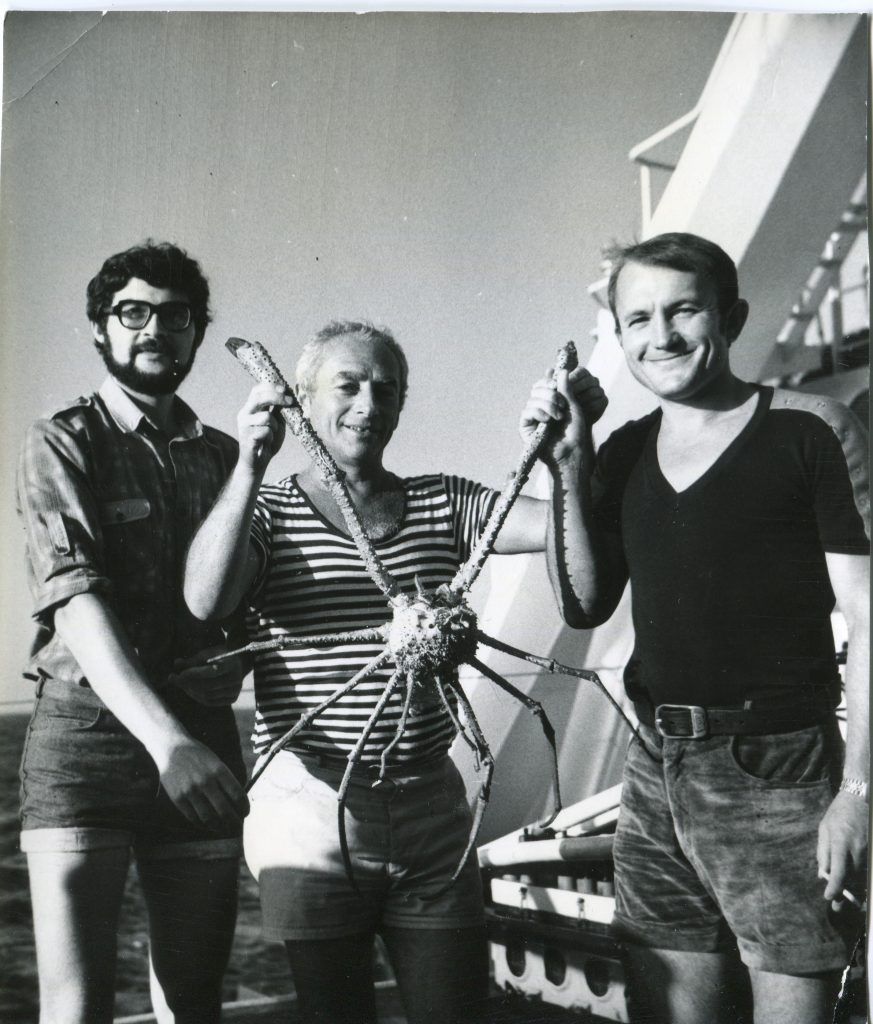 1984 год, НИС «Витязь», Тирренское море, слева Сергей Холмов, справа Виталий Булыга