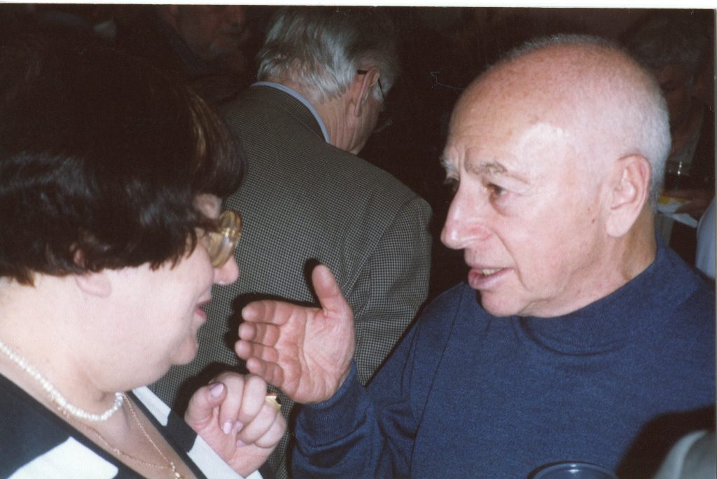 Александр Городницкий и Валерия Новодворская в Московском Доме журналиста, 2005 год