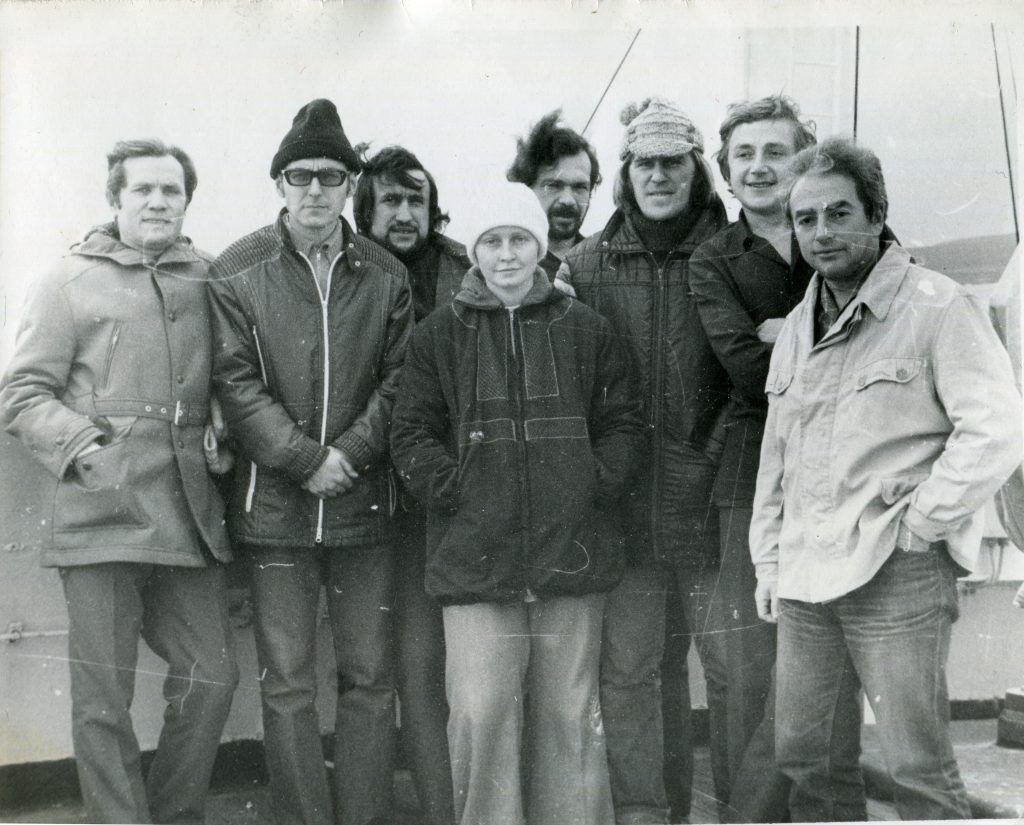 17-й рейс НИС «Дмитрий Менделеев», Охотское море, 1976 год.