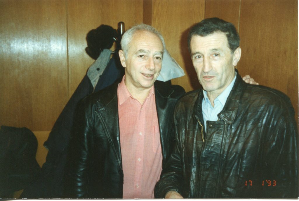 С Генрихом Штейнбергом, Москва, ЦДЛ, 1991 год
