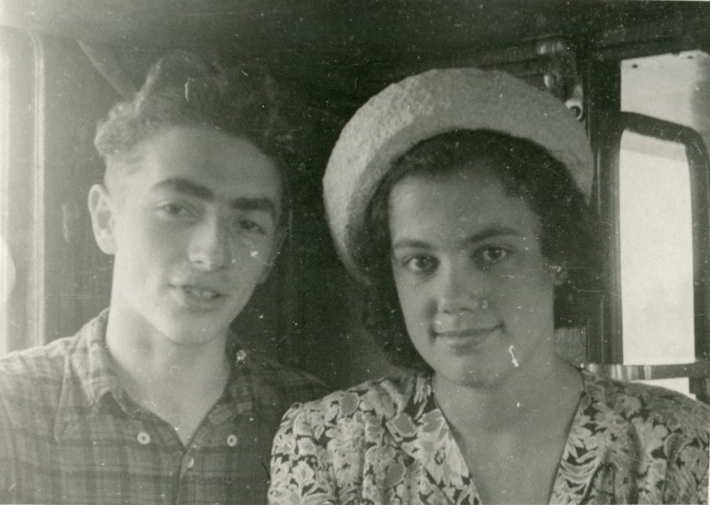 С Диной Лебедевой, 1953 год