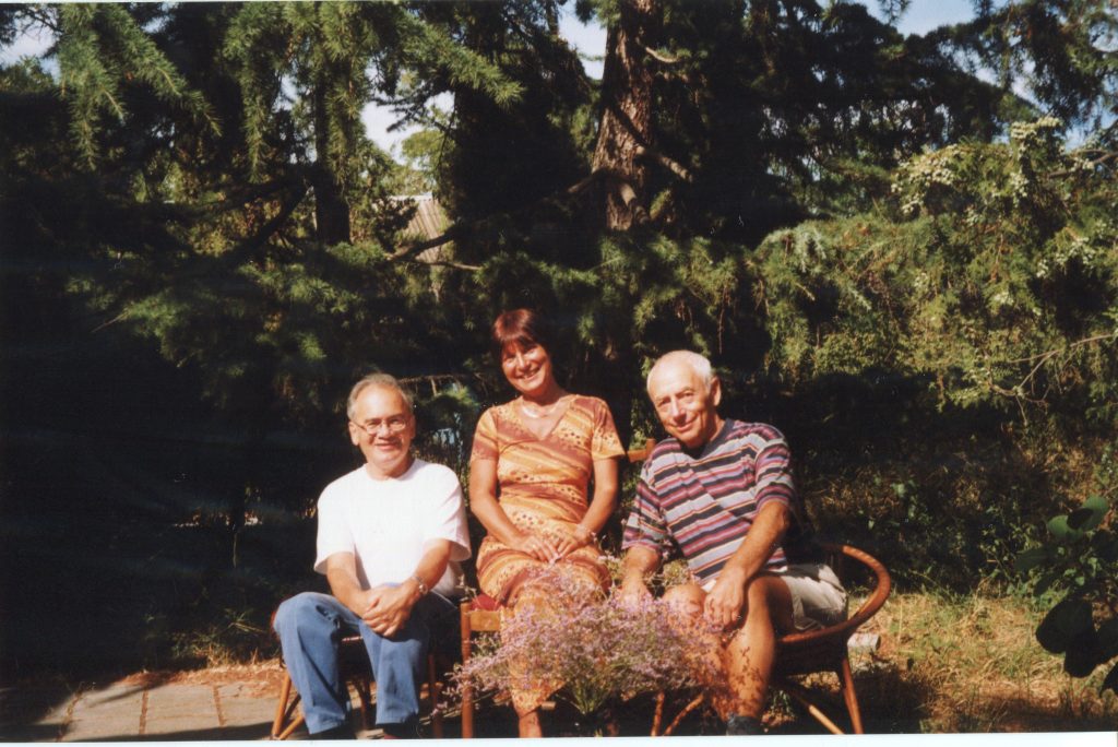 Александр Городницкий, Анна Наль и Александр Кушнер, Коктебель, август 1998 года
