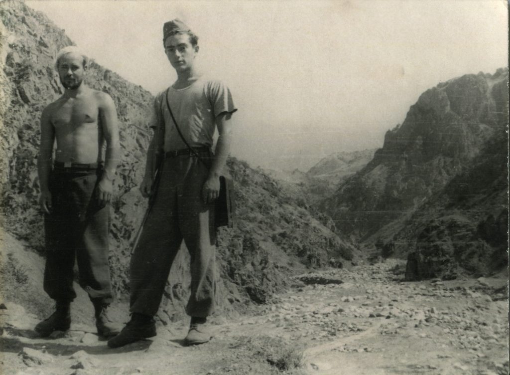 Александр Городницкий в экспедиции на Гиссарском хребте 1955 год